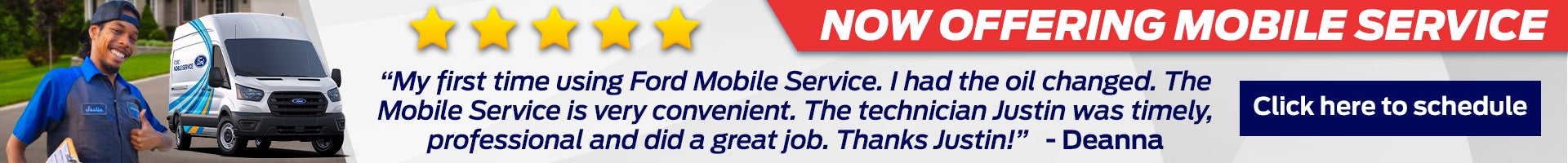 Call to schedule mobile service!