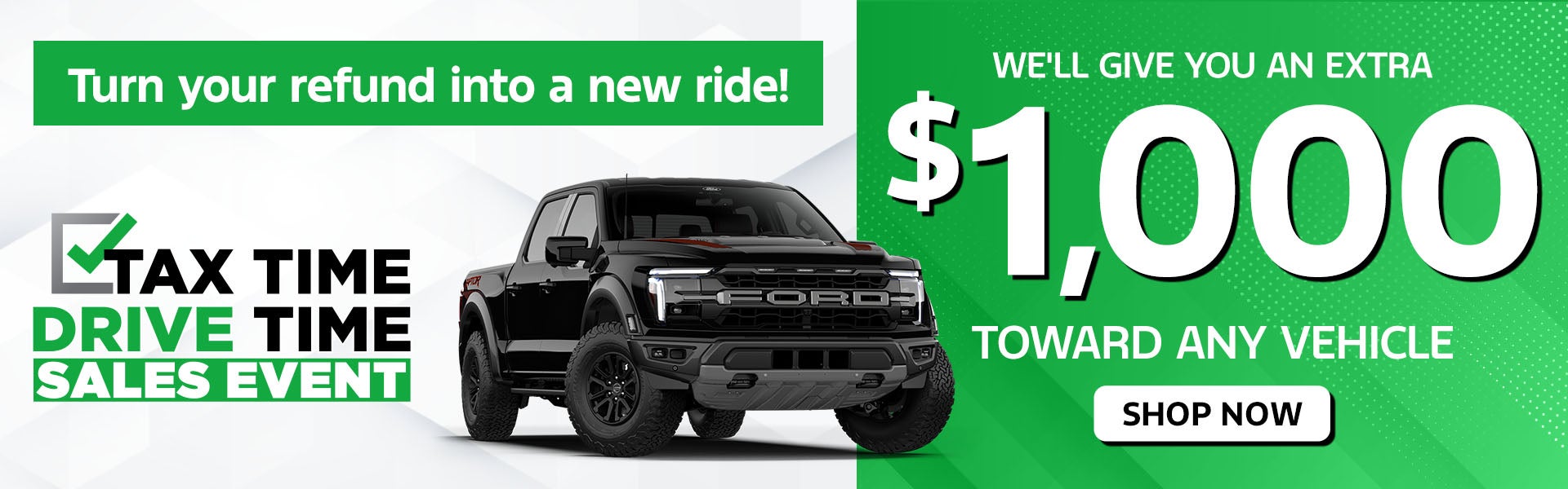 Turn your tax refund into a new car