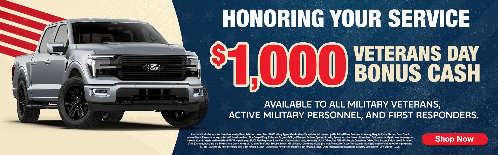 Veterans Day bonus cash